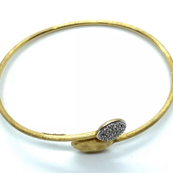 Stunning Marco Bicego 'Africa' Diamond 18K Gold Flexible Bangle - Picture 10 of 11